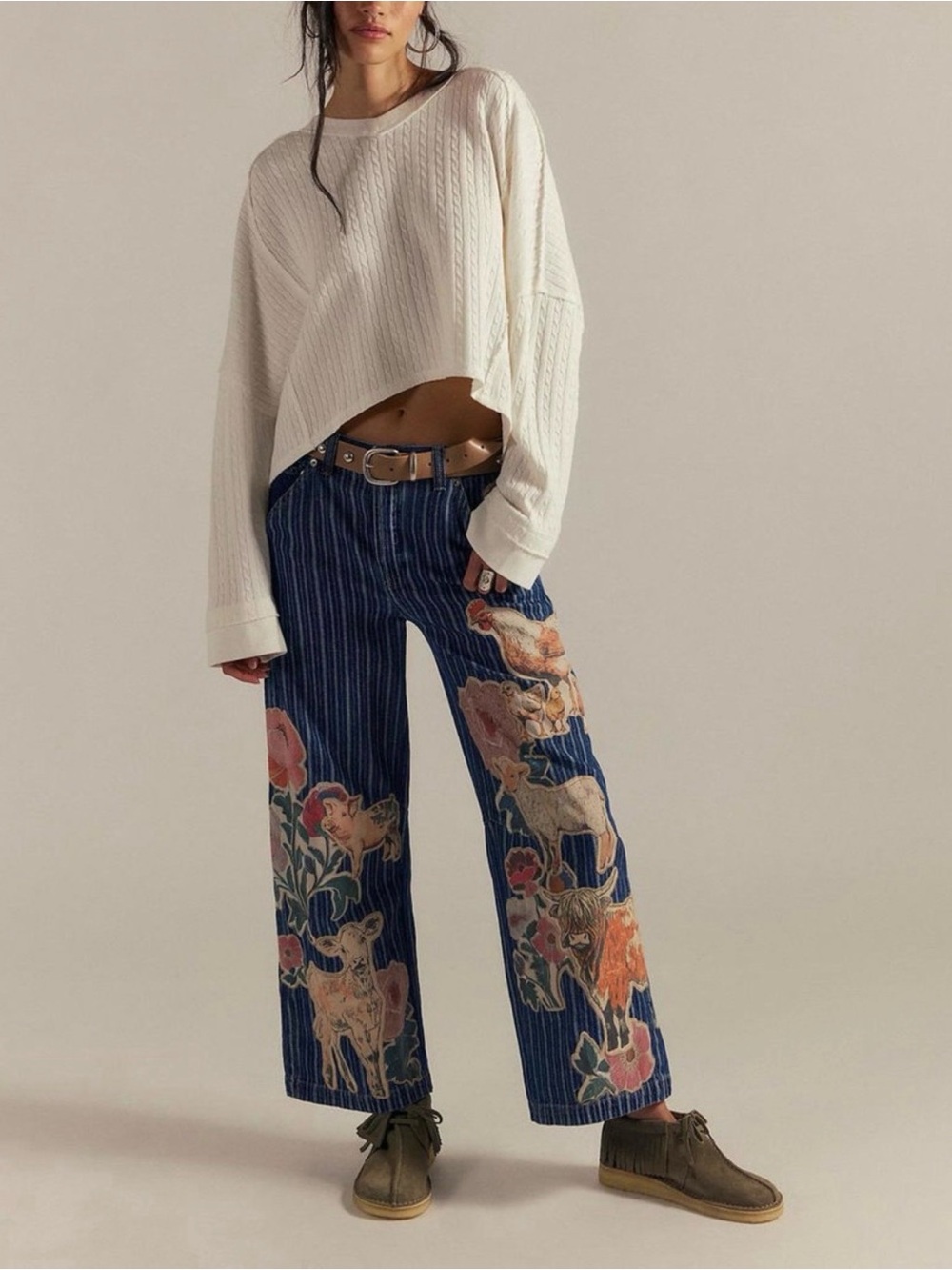Free people we the free farm to peach jeans